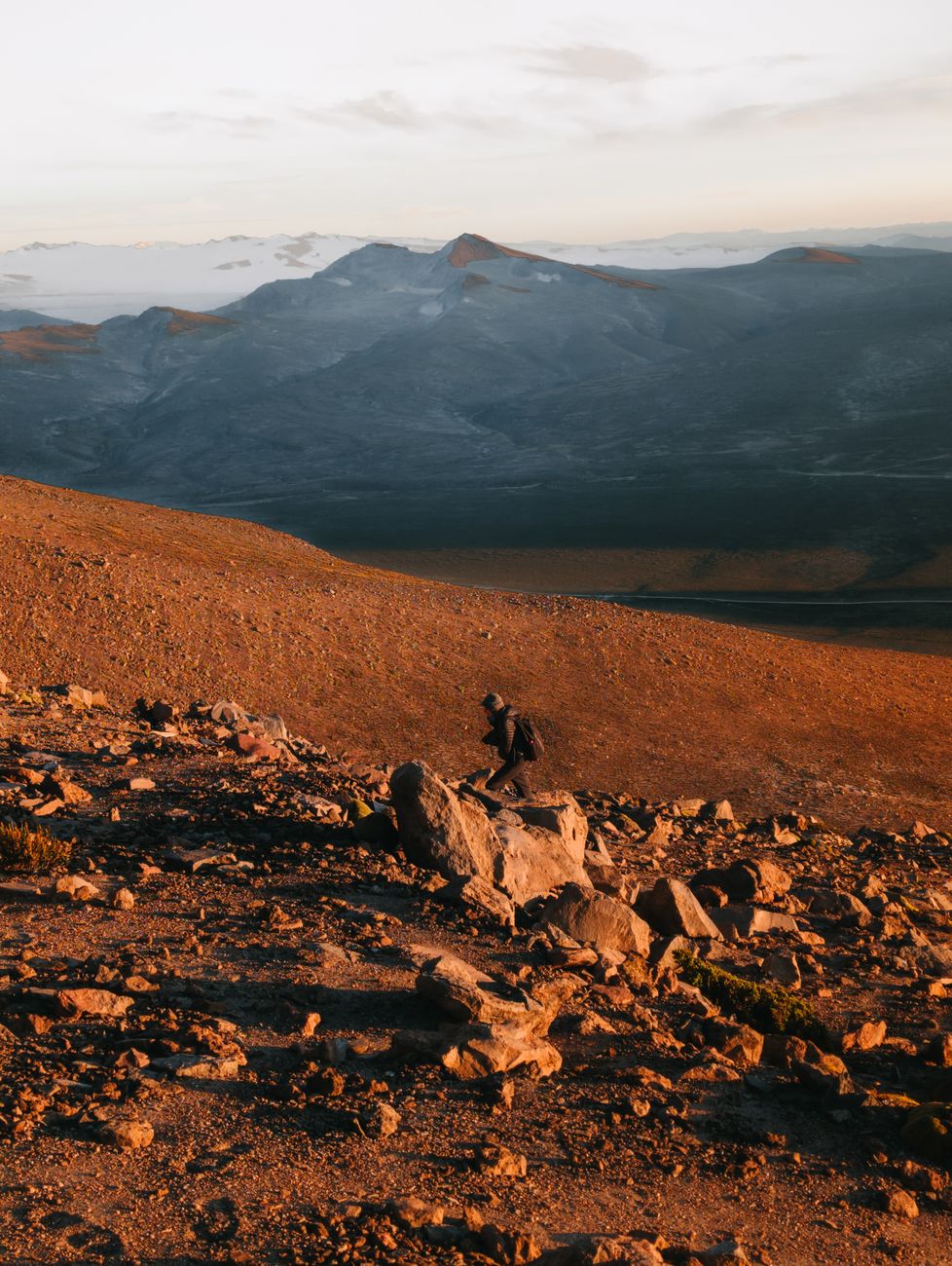 Scenic mountain travel panorama